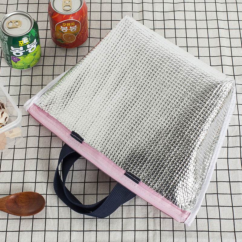 Portable Waterproof Oxford Insulated Tote Lunch Bag for Adult