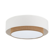 CALISTO JUTE Natural Flush Mount Light