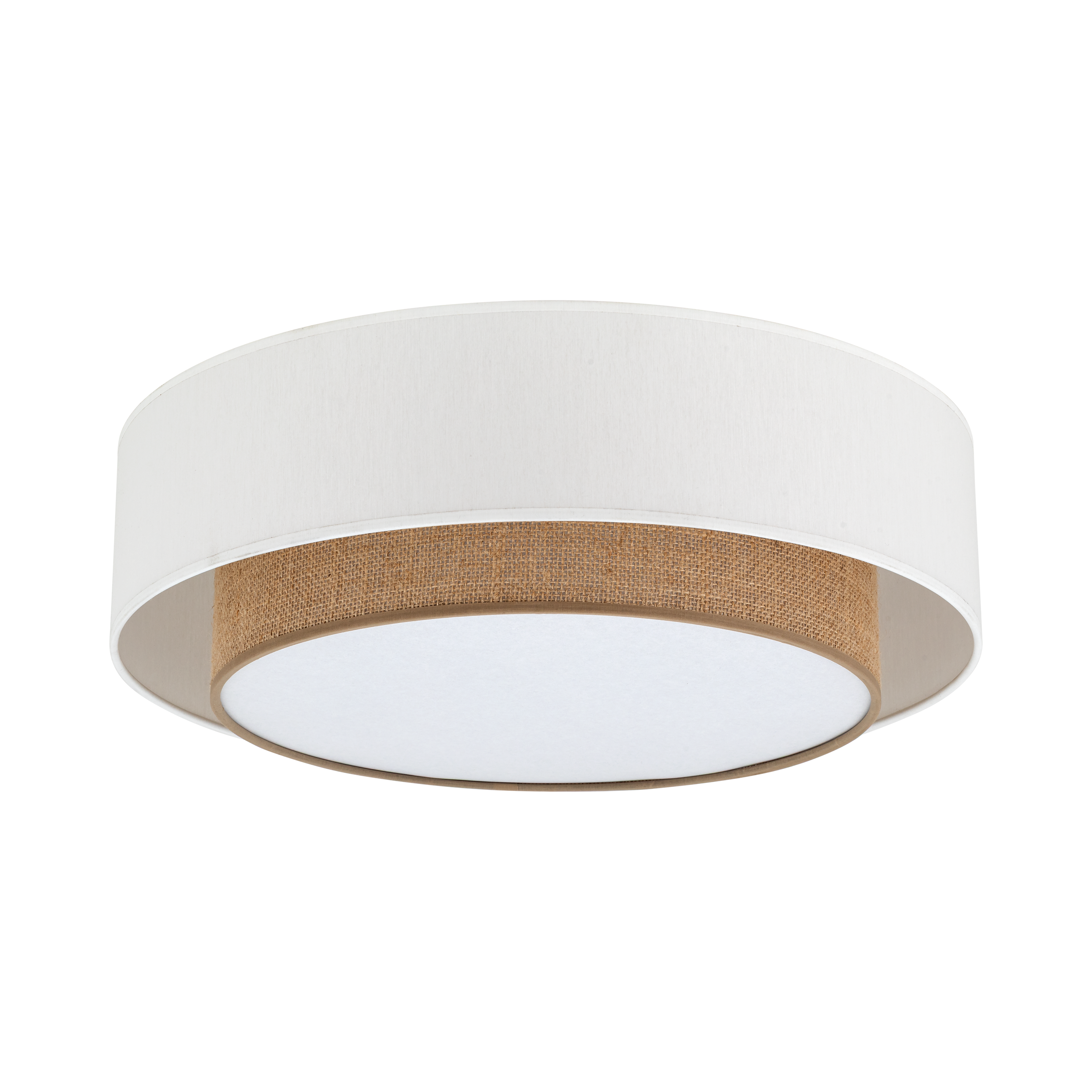 CALISTO JUTE Natural Flush Mount Light