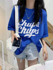 Street Fashion Oversized women round neck polo y2k fashion