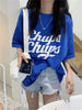 Street Fashion Oversized women round neck polo y2k fashion