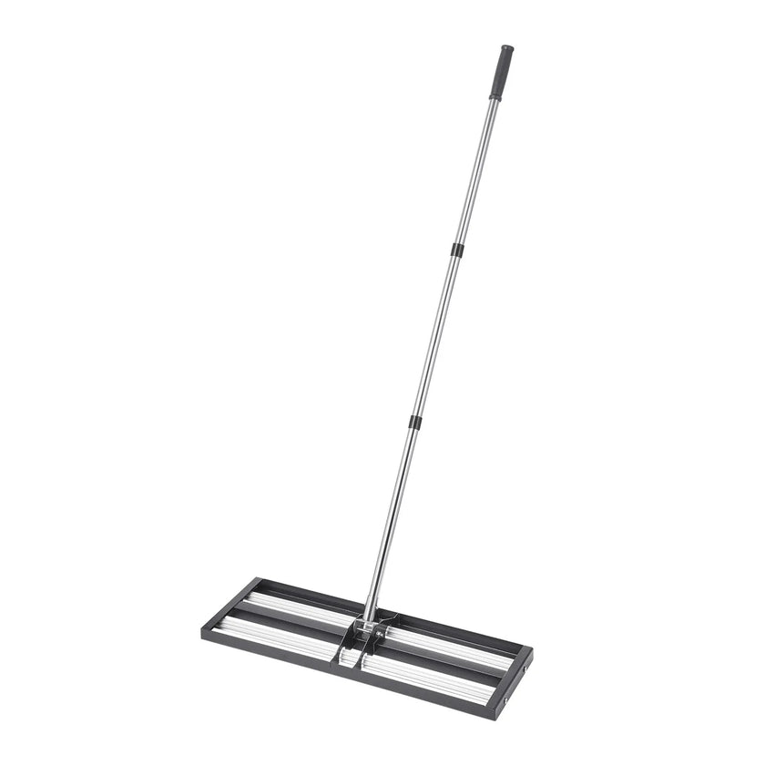VEVOR 30x10in Lawn Leveling Rake with 83.9 in Adjustable Handle for Yard Garden