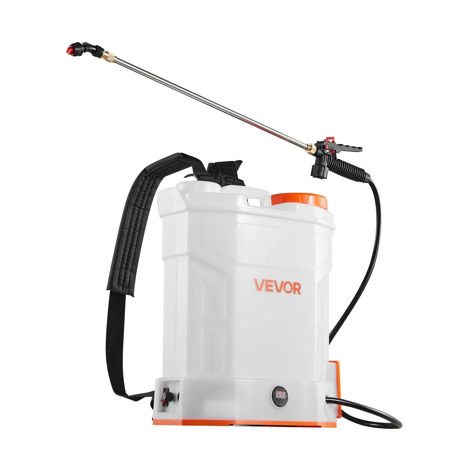 VEVOR 3.2 Gal Battery Powered Backpack Sprayer 0-90 PSI 2H Runtime for Yard Lawn