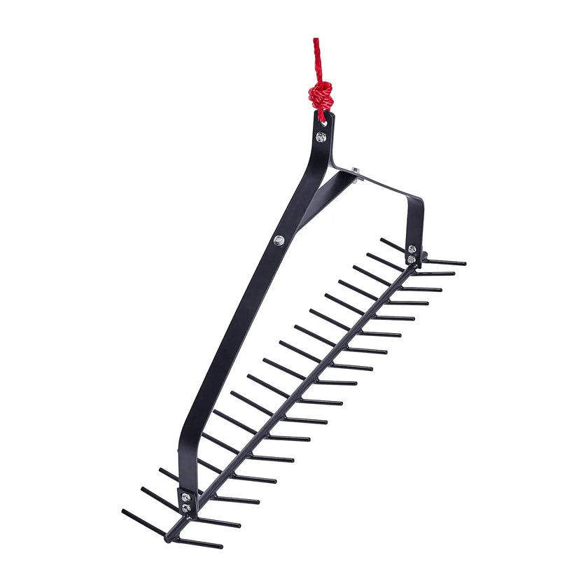 VEVOR 32x6.3 in Pond Aquatic Weed Rake Double-Sided Lake Weed Rake 30ft Rope