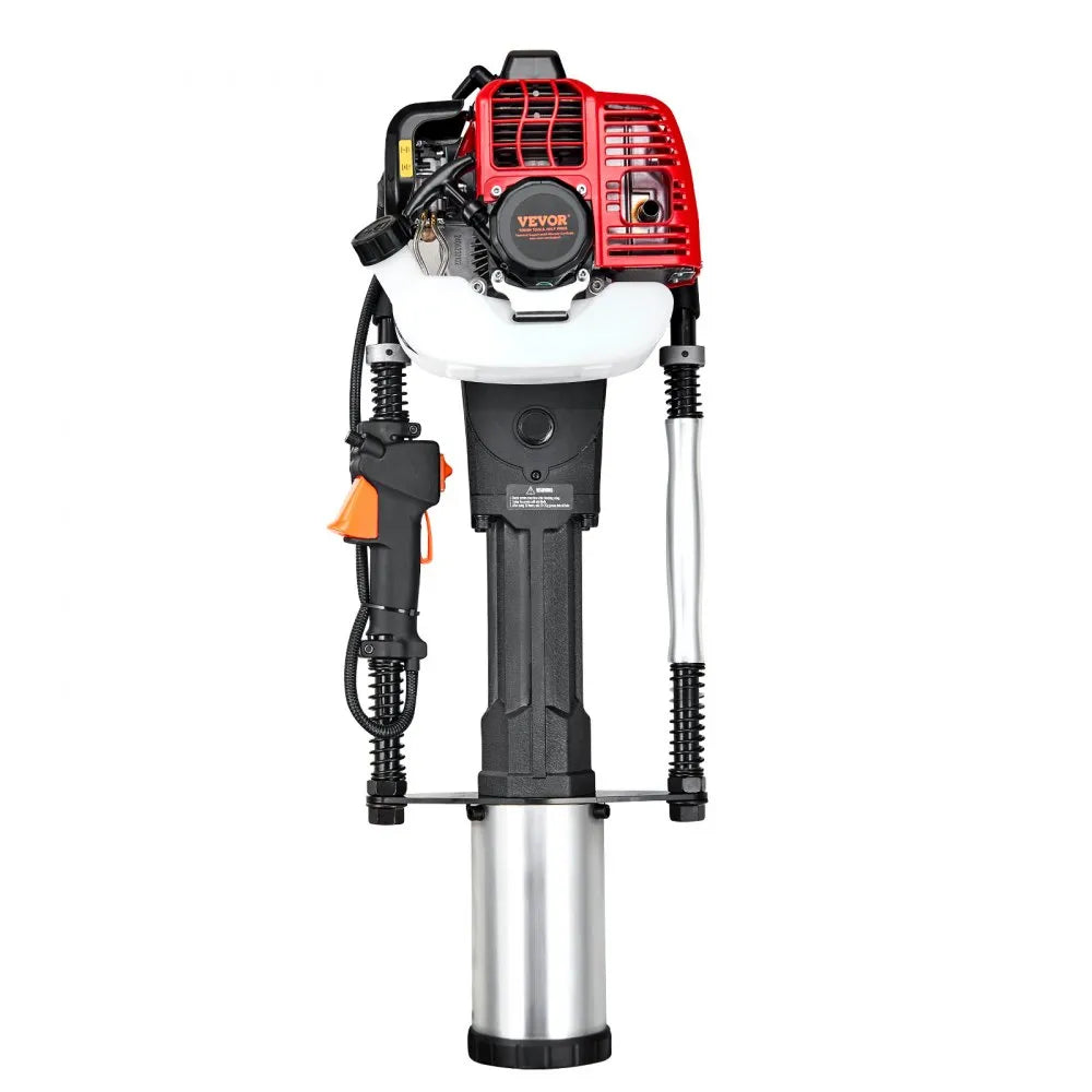 VEVOR 52cc Gas-Powered T Post Driver 2-Stroke Fence Piling Pounder w/ 3 Head