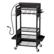 VEVOR 5-tier Tool Organizer Cart with Charging Station Garage Cart on Wheels