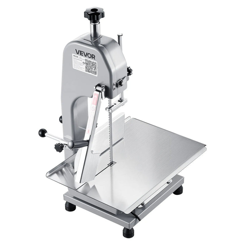 VEVOR 650W Commercial Electric Meat Bandsaw Stainless Steel Bone Sawing Machine