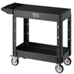 VEVOR 2-shelf Utility Cart 550 lbs 31.3 x 17.7-inch Service Cart with Wheels