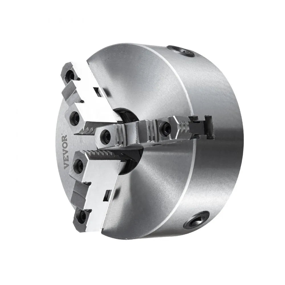 VEVOR 3-Jaw Lathe Chuck, 8'', Self-Centering Lathe Chuck, 0.16-8 in/4-200 mm Clamping Range with T-key Fixing Screws Hexagon Wrench, for Lathe 3D Printer Machining Center Milling Drilling Machine