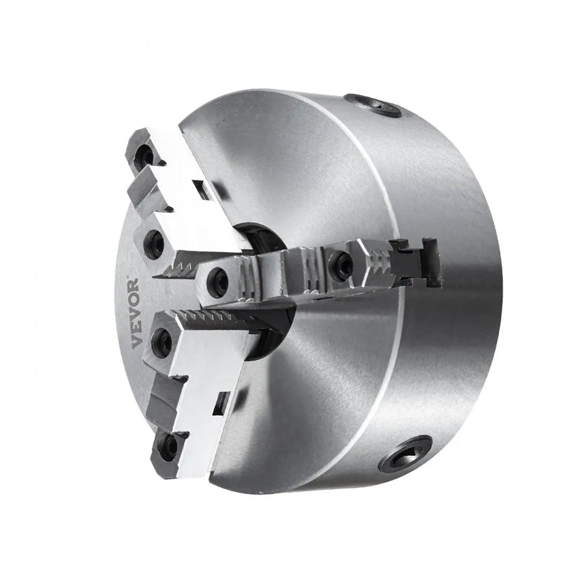 VEVOR 3-Jaw Lathe Chuck, 8'', Self-Centering Lathe Chuck, 0.16-8 in/4-200 mm Clamping Range with T-key Fixing Screws Hexagon Wrench, for Lathe 3D Printer Machining Center Milling Drilling Machine