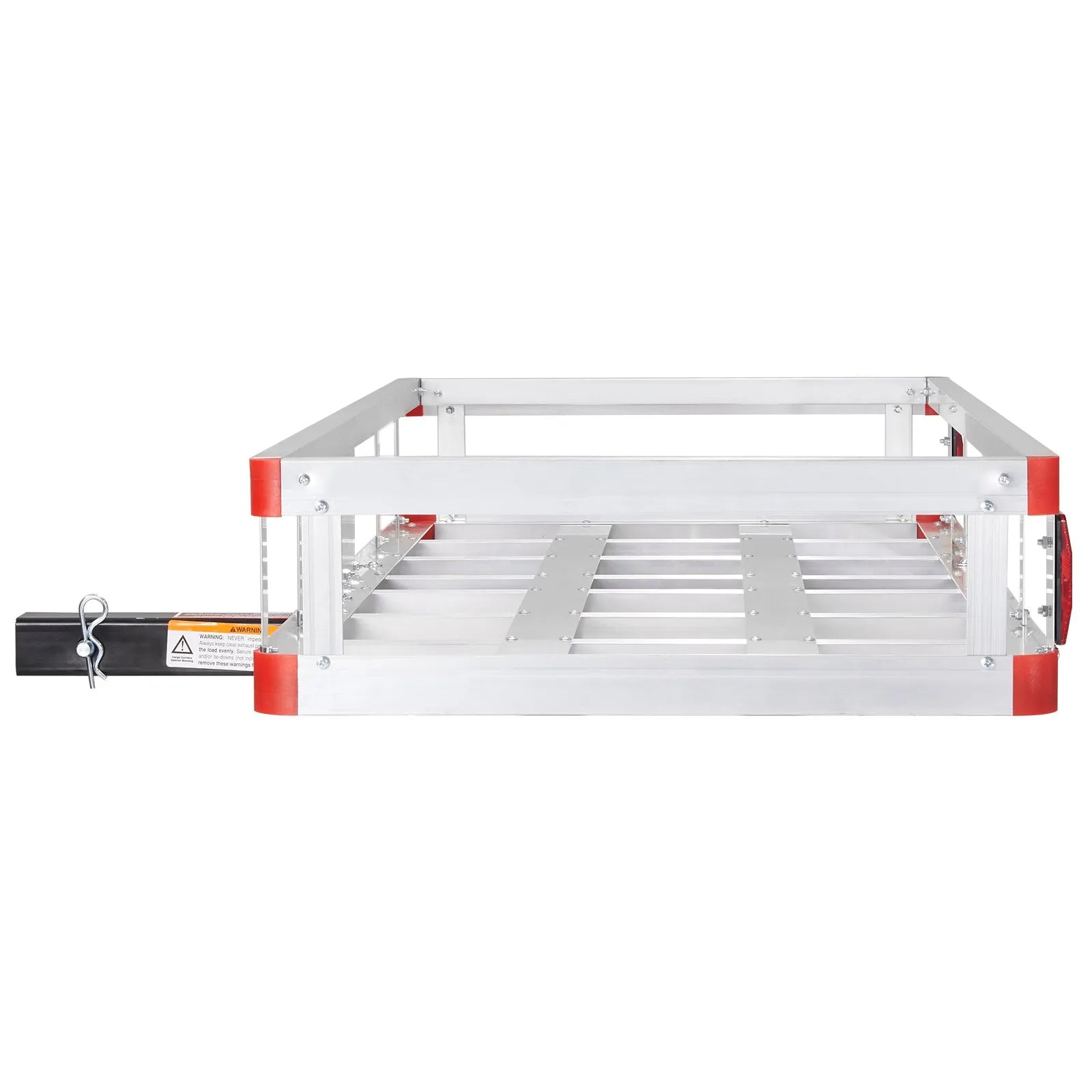 VEVOR 49.4 x 22.4 x 7.1 in Hitch Cargo Carrier, 500lb Capacity Trailer Hitch Mount Aluminum Cargo Basket, Luggage Carrier Rack Fits 2