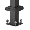 VEVOR 3-4 Step Handrails for Outdoor for Seniors Porch Deck Black Retro Arch