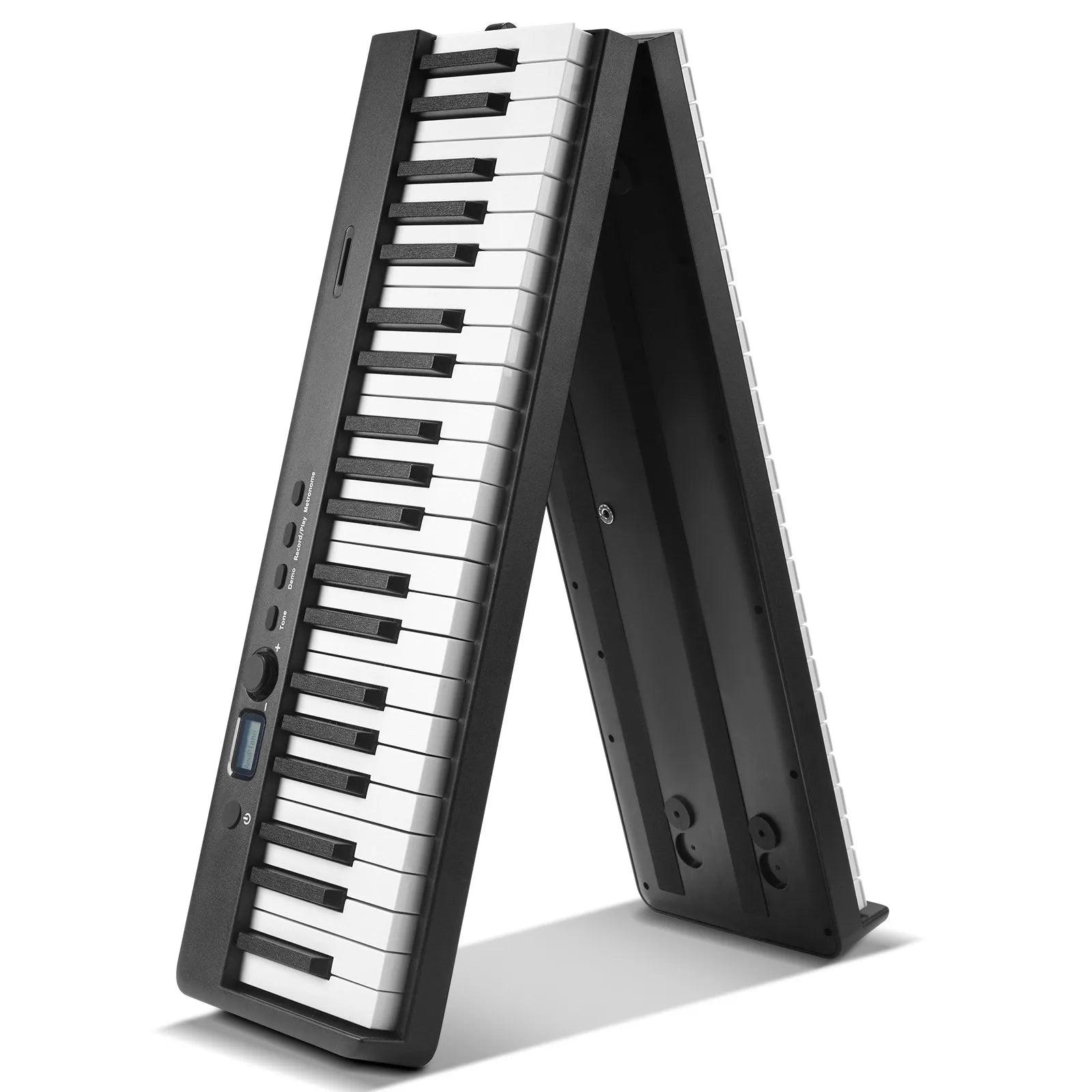 VEVOR 88 Key Folding Keyboard Piano Portable Foldable Bluetooth MIDI with Stand