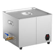 VEVOR 15L Ultrasonic Cleaner with Digital Timer&Heater Professional Ultrasonic Cleaner 40kHz Advanced Ultrasonic Cleaner 110V for Wrench Screwdriver Repairing Tools Industrial Parts Mental Cleaning