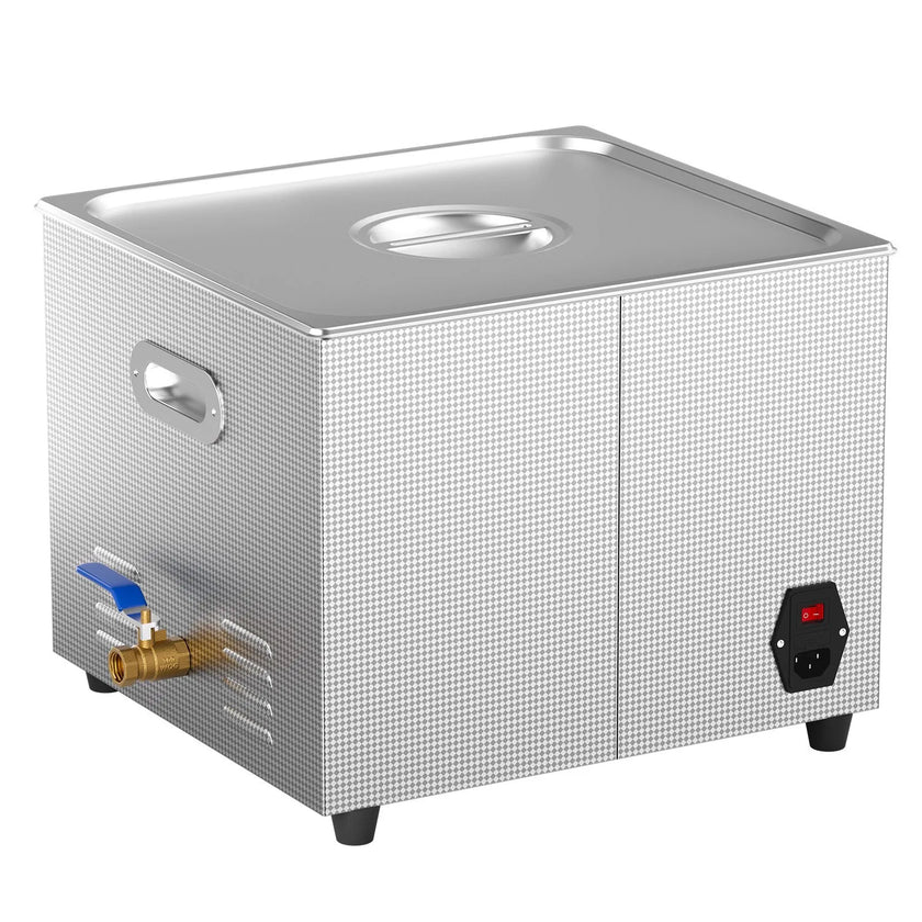 VEVOR 15L Ultrasonic Cleaner with Digital Timer&Heater Professional Ultrasonic Cleaner 40kHz Advanced Ultrasonic Cleaner 110V for Wrench Screwdriver Repairing Tools Industrial Parts Mental Cleaning