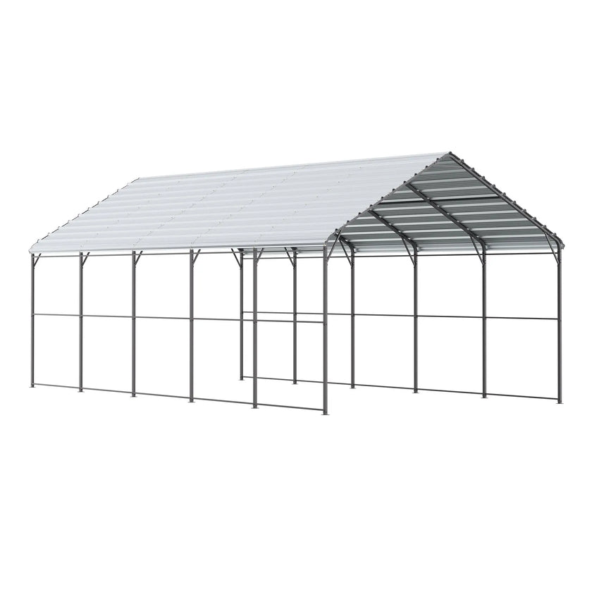 VEVOR 13' x 26' Metal Carport Heavy Duty Outdoor Car Shelter Garage for Boats