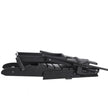 VEVOR Adirondack Chair Plastic Set of 2 All-Weather Folding Fire Pit Black