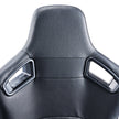 VEVOR 2 Set Racing Seat Adjustable Racing Chair with PVC Leather & Q235B Slider