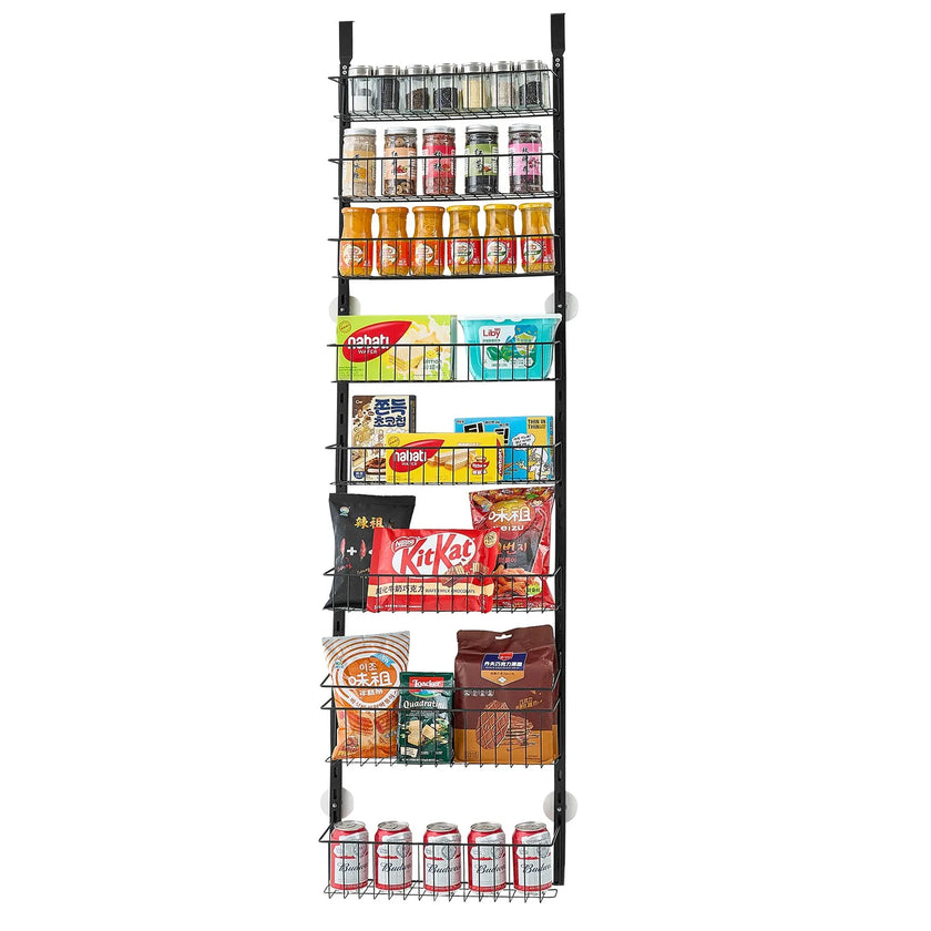 VEVOR 9-Tier Over the Door Pantry Organizer Hanging Storage Rack Adjustable