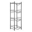 VEVOR 4 Tiers Water Jug Holder Single Row Water Bottle Rack for 4 Bottles Black