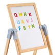 VEVOR 2-in-1 Kids Art Easel Double-Sided Wooden Magnetic Whiteboard Chalkboard