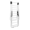 VEVOR 2-Tier Foldable Clothes Drying Rack with Sock Clips & 31 Drying Rods White