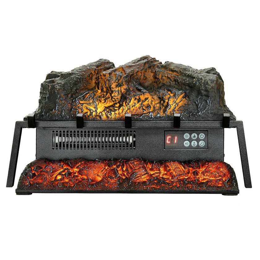 VEVOR 23 Inch Electric Fireplace Log Heater with Crackling Sound Timer Remote