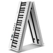 VEVOR 88 Key Folding Keyboard Piano Portable Foldable Piano Bluetooth MIDI White