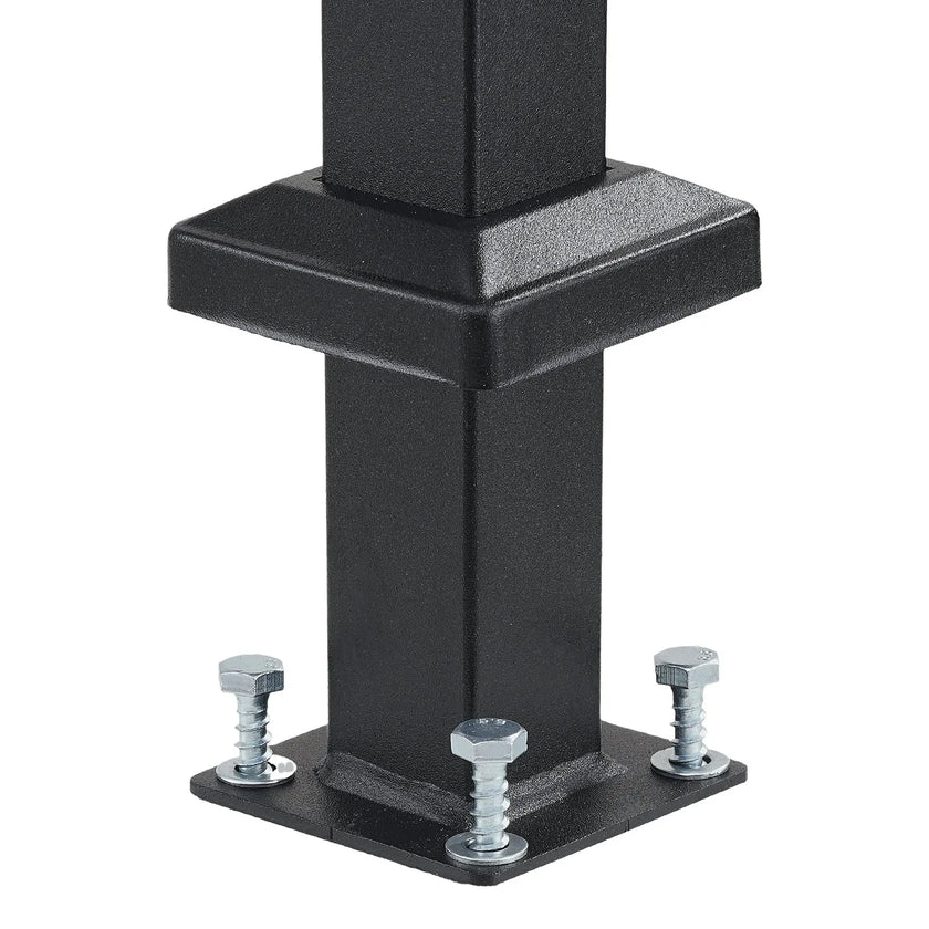 VEVOR 5-6 Handrails for Outdoor for Seniors Porch Deck Black Square Tube Steel