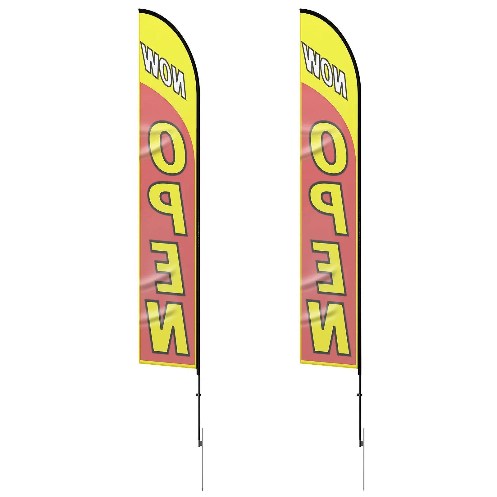 VEVOR Open Flags for Business Advertising Flags and Poles for Outside 16.3 FT