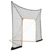 VEVOR 12x9 ft Hockey Lacrosse Goal Backstop with Extended Coverage Training Net