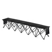 VEVOR 6 Seat Portable Folding Sport Bench Outdoor Camping Chair with Carry Bag