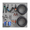 VEVOR 4 x 4 ft Slat Wall Paneling PVC Grey Garage Slatwall with Modular Design