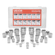 VEVOR 72 PCS ORFS O-Ring Plug and Cap Hydraulic Sealing Fittings Kit Sizes 4-16