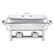 VEVOR 8 Qt 2 Pack Rectangle Chafing Dish Buffet Set Fullsize Pan Stainless Steel