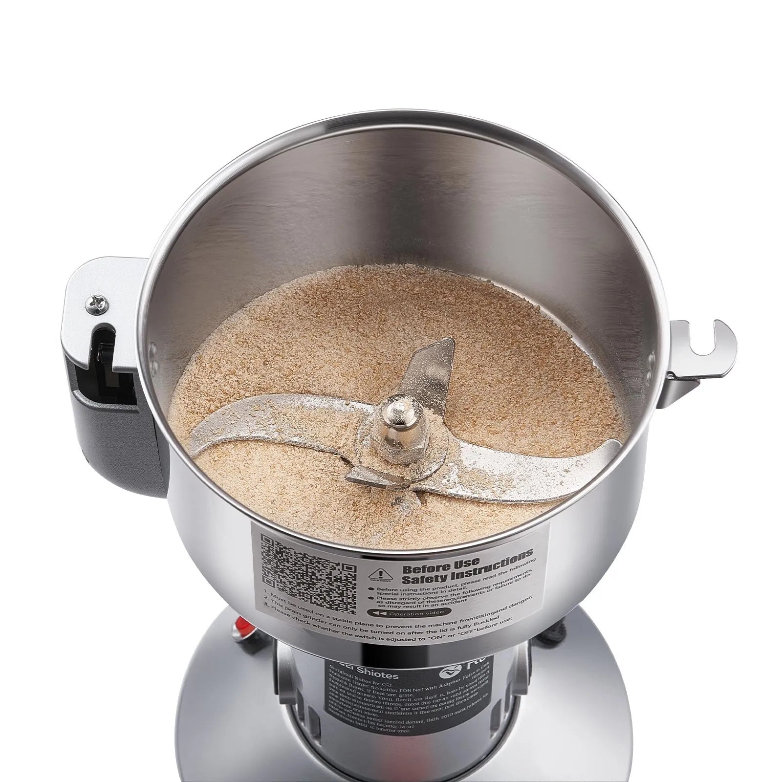 VEVOR 550g Commercial Spice Grinder Electric Grain Mill Grinder High Speed
