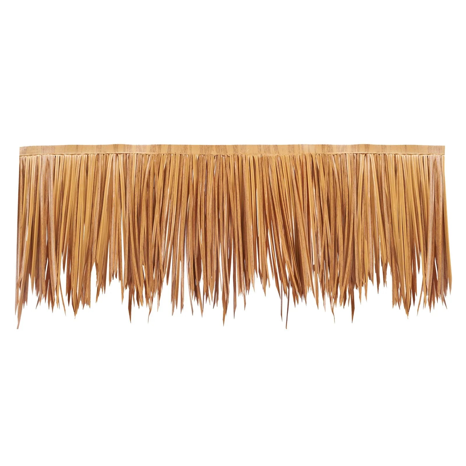 VEVOR 1.6x16.4 ft Artificial Thatch Roofing Mexican Tiki Hut Grass Skirt Roof