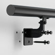 VEVOR 6ft Wall Mounted Stair Handrail Black Aluminum Indoor Outdoor Railing