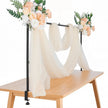 VEVOR Over The Table Rod Stand Arch Frame 28-98 in Length Adjustable Clamp Decor