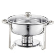 VEVOR 5 Qt 2 Pack Round Chafing Dish Buffet Set Full-Size Pan Stainless Steel