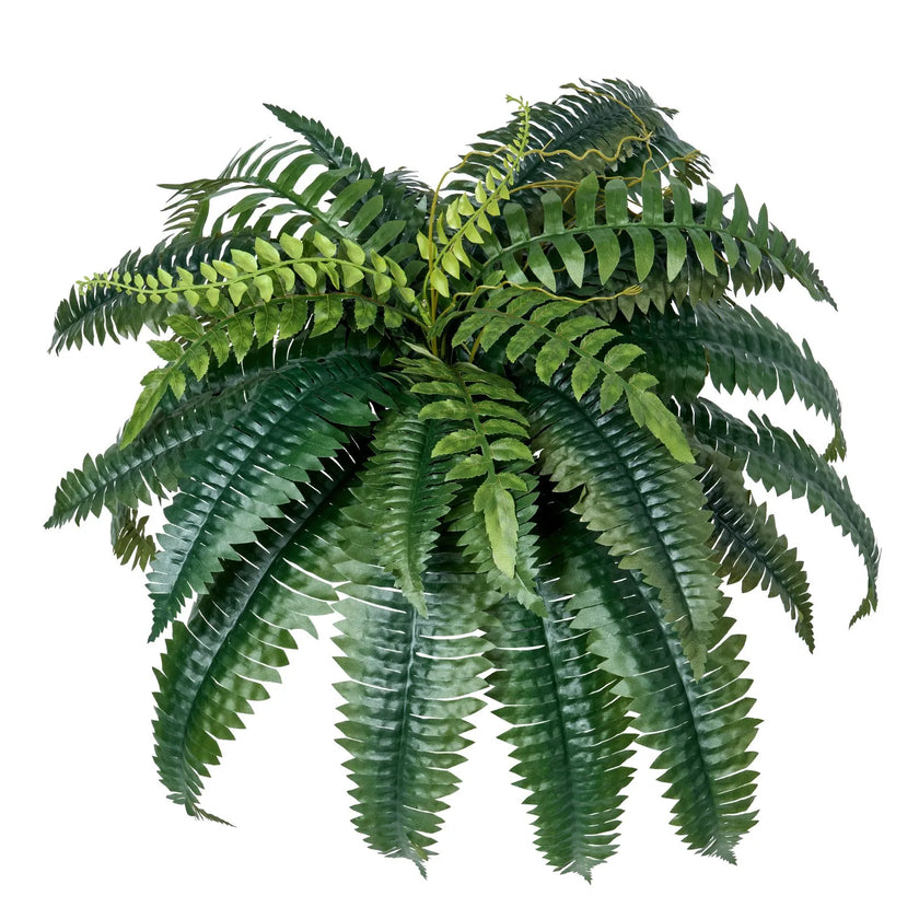 VEVOR 2Pcs Artificial Boston Ferns Plastic Fern 35 Branches Indoor Outdoor Decor