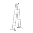 VEVOR Multi-Purpose Folding Ladder 7-in-1 5 Step 19ft Reach Height Metal