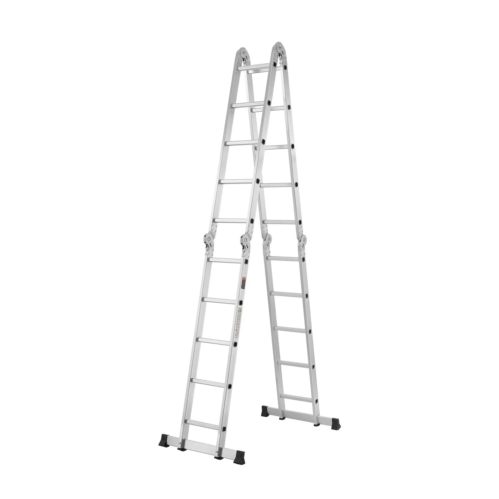 VEVOR Multi-Purpose Folding Ladder 7-in-1 5 Step 19ft Reach Height Metal