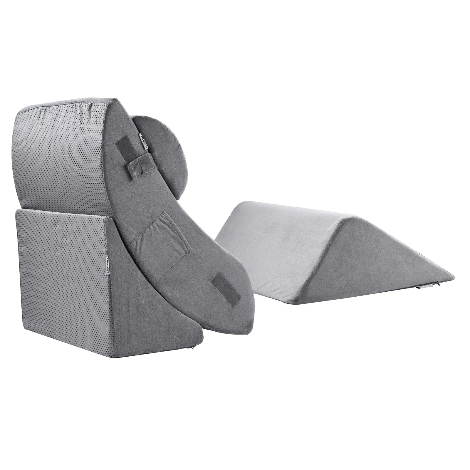 VEVOR Orthopedic Bed Wedge Pillow 4 Pcs Adjustable for GERD Sleep Back Leg Neck