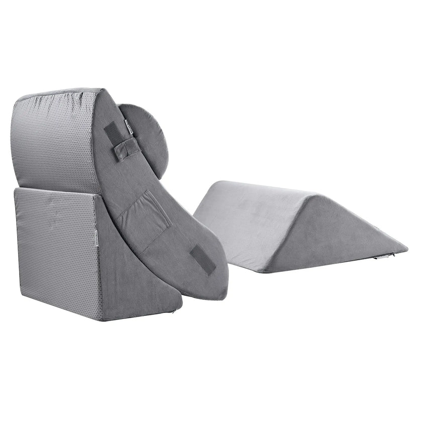 VEVOR Orthopedic Bed Wedge Pillow 4 Pcs Adjustable for GERD Sleep Back Leg Neck