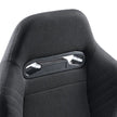 VEVOR 2 Set Racing Seat Adjustable Racing Chair with Polyester Fabric & Slider