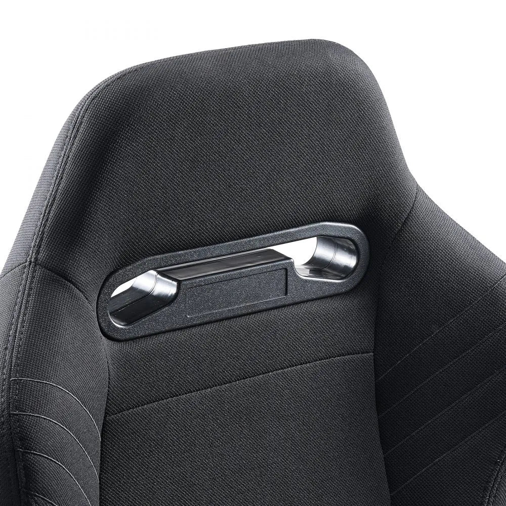 VEVOR 2 Set Racing Seat Adjustable Racing Chair with Polyester Fabric & Slider