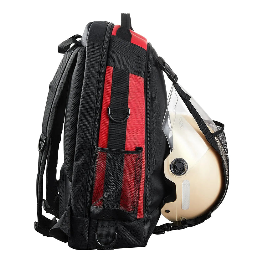 VEVOR 25.2L Welding Backpack 1680D Polyester Welder Backpack for Tool and Helmet