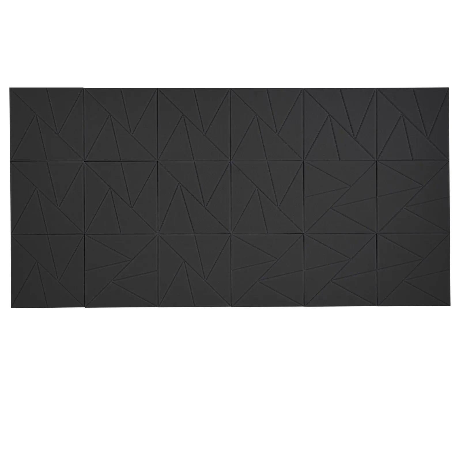 VEVOR 18 Pack Acoustic Wall Panels 11.8 x 11.8 x 0.4 inch Self-Adhesive Black