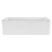 VEVOR 32.5 in Farmhouse Sink Undermount Kitchen Single Bowl Basin Fireclay White